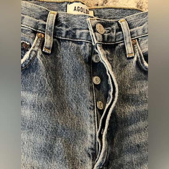 AGOLDE 90s Pinch Waist BACKDROP High Rise Straight Leg Jeans Y. - Picture 7 of 15